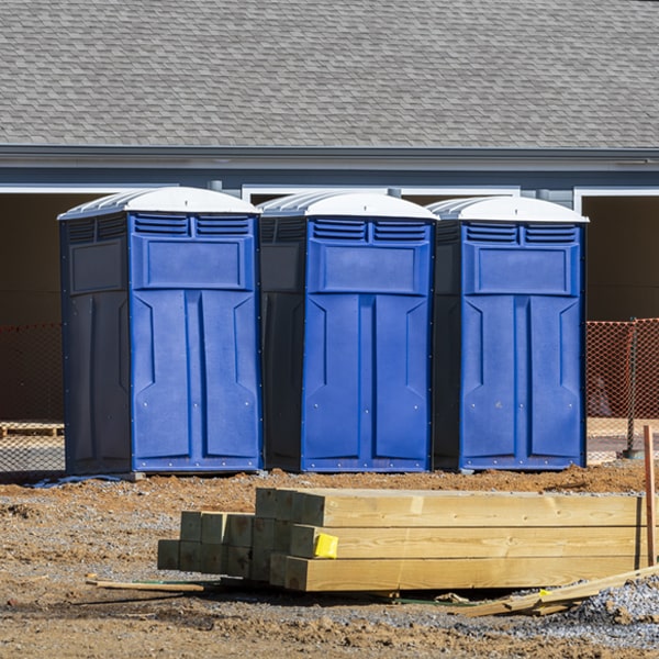 are there any restrictions on where i can place the porta potties during my rental period in Pep